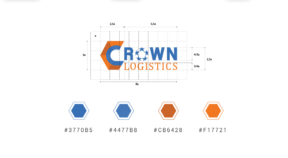 Thiết kế nhận diện thương hiệu Công ty Crown Logistics