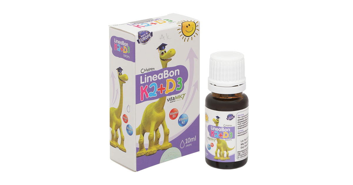 Tham khảo mẫu thiết kế chai thuốc – Dung dịch LineaBon K2 + D3