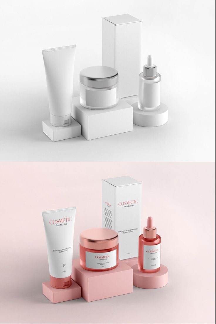 mockup bao bì mỹ phẩm
