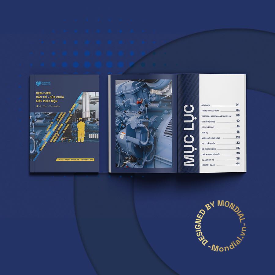 Dự án thiết kế profile công ty Máy Phát Điện Miền Nam