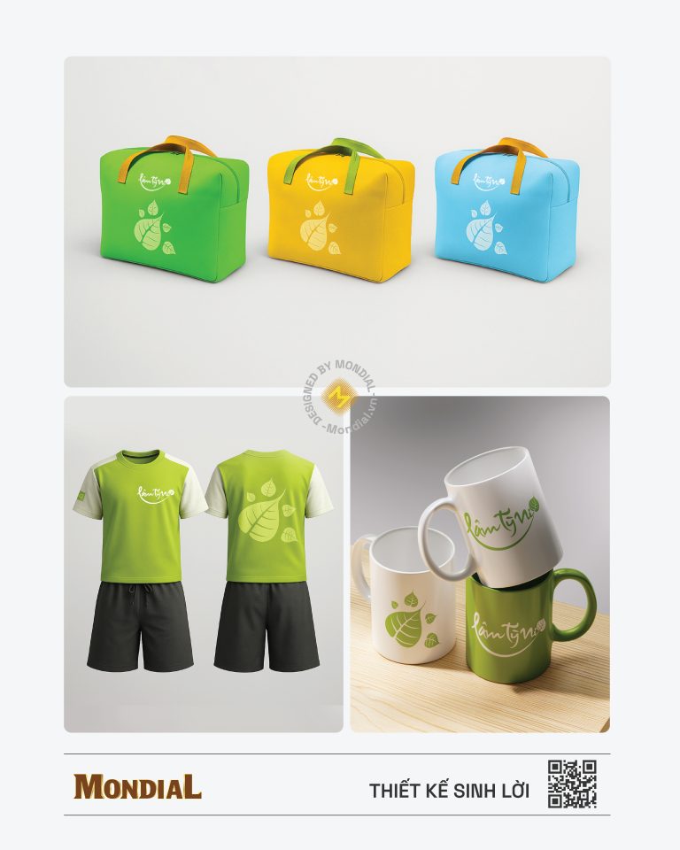 Ứng dụng hệ thống đồ họa nhận diện thương hiệu do MondiaL thiết kế