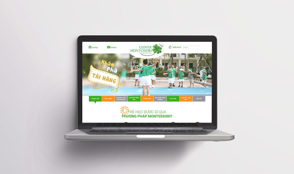 thiết kế website clover - marketing