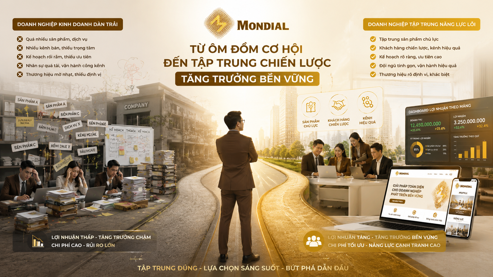 Kinh Doanh Dàn Trải: Vì Sao SME Ôm Quá Nhiều Cơ Hội Nhưng Không Lĩnh Vực Nào Đủ Mạnh?