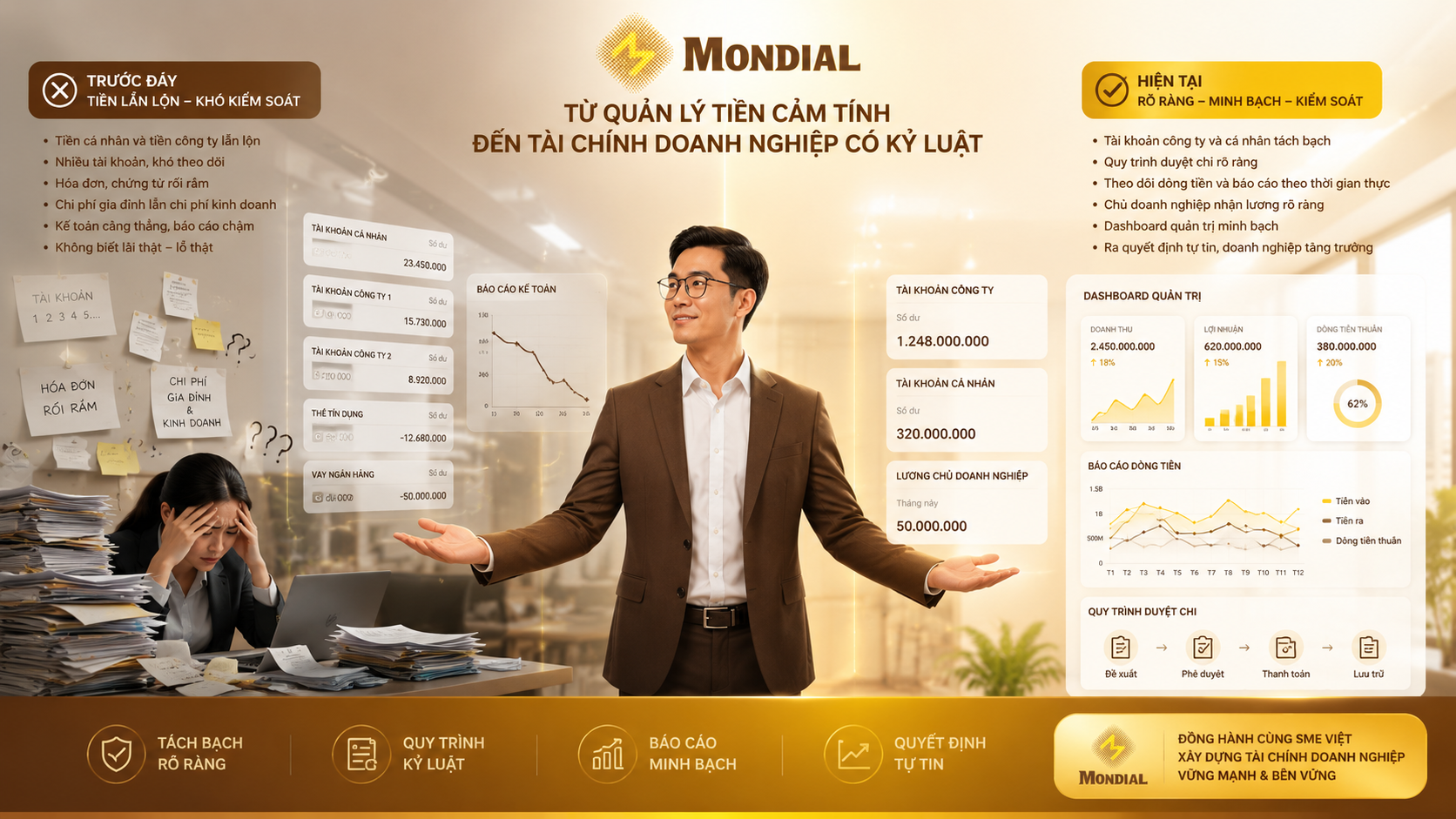SME Rối Dòng Tiền Vì Nhầm Tài Chính Cá Nhân & Công Ty