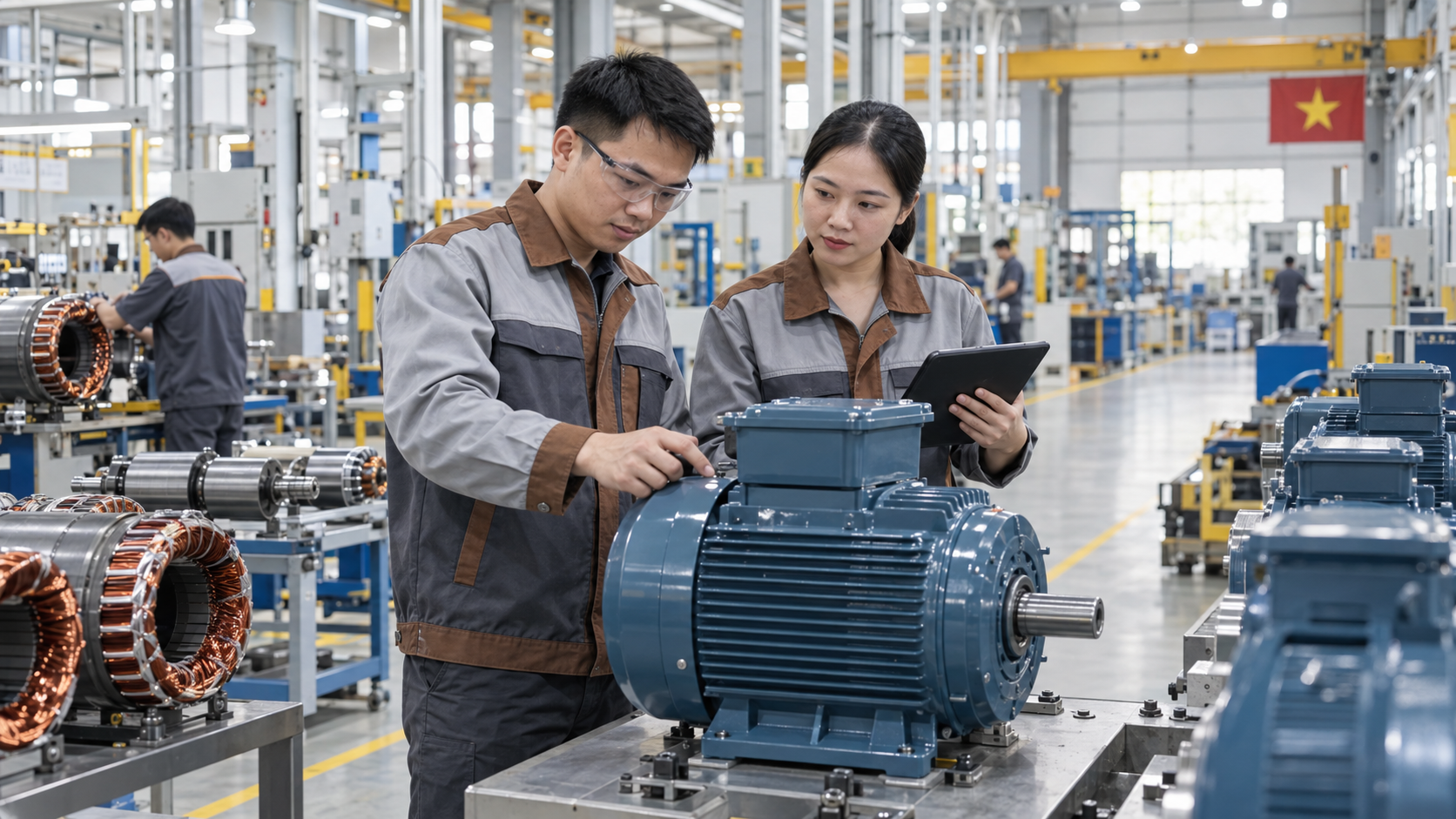 Các loại động cơ điện motor giảm tốc servo và biến tần