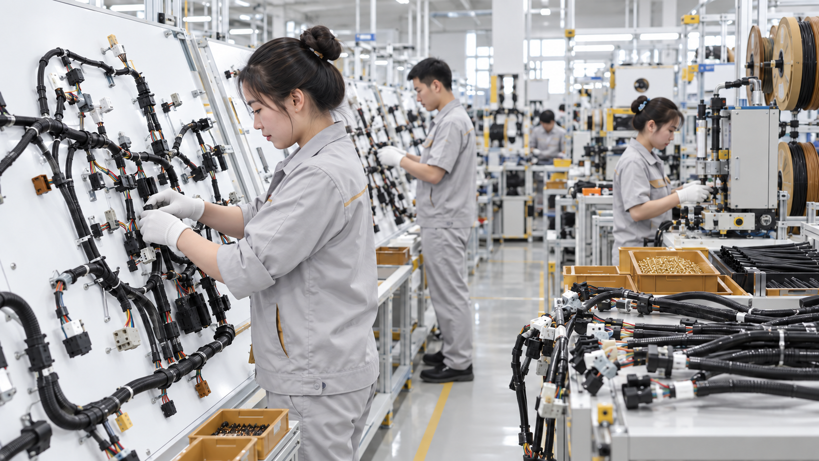 Dây chuyền sản xuất bộ dây điện wire harness tại Việt Nam